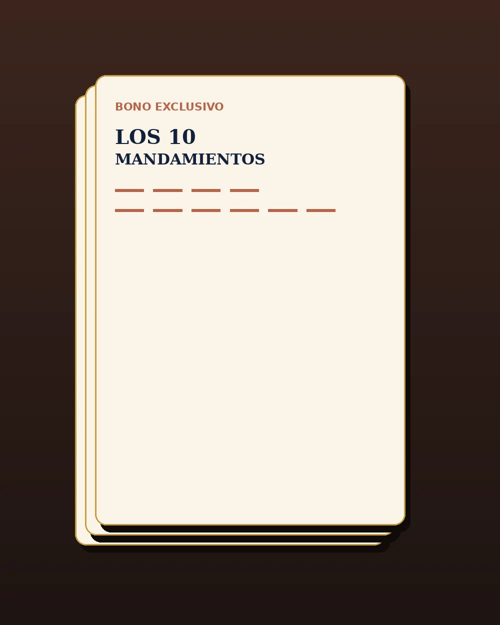 Bono — Los 10 Mandamientos